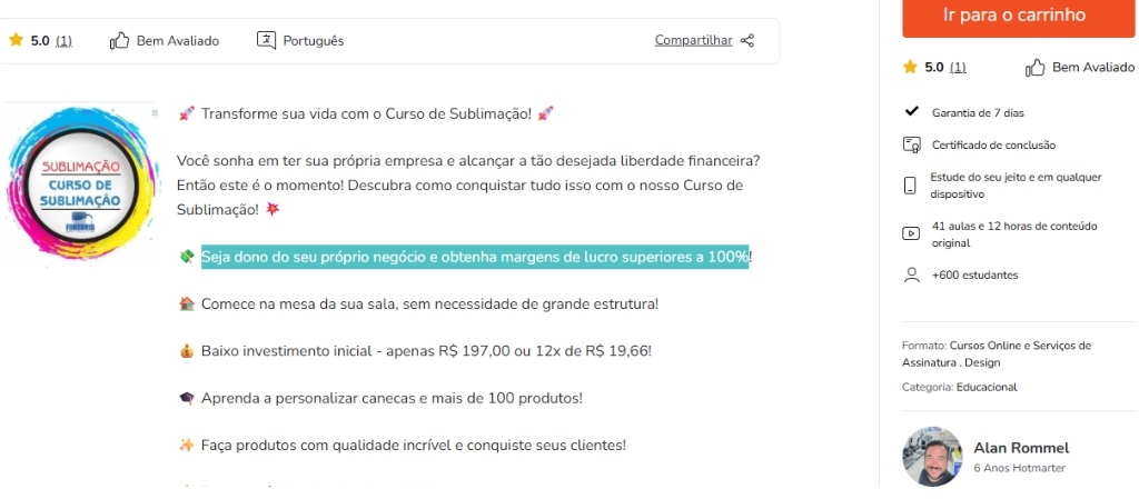 curso de sublimação Online forturia